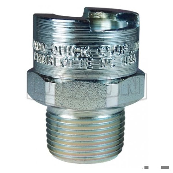 N Bowes Interchange Bowes Pneumatic Coupler, 1/2 in, Quick-Connect x MNPT, Steel